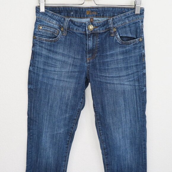 Kut from the Kloth Women 6 Straight Leg Denim Blue Jeans Pants Style KP494MS1N - Picture 2 of 9